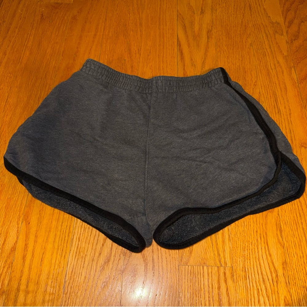 💜Brandy Melville Charcoal Grey Fleece-Lined Sweatshirt Collar